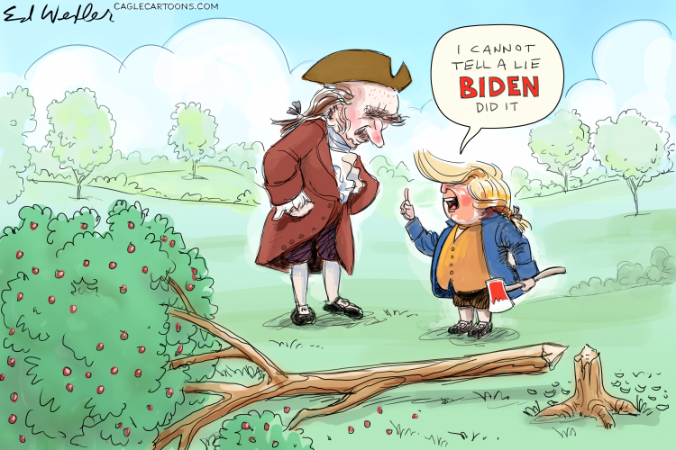 CHOPPED CHERRY TREE BIDEN DID IT