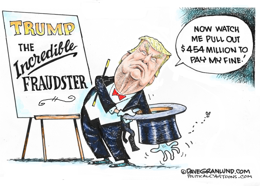 TRUMP FRAUD FINE DUE