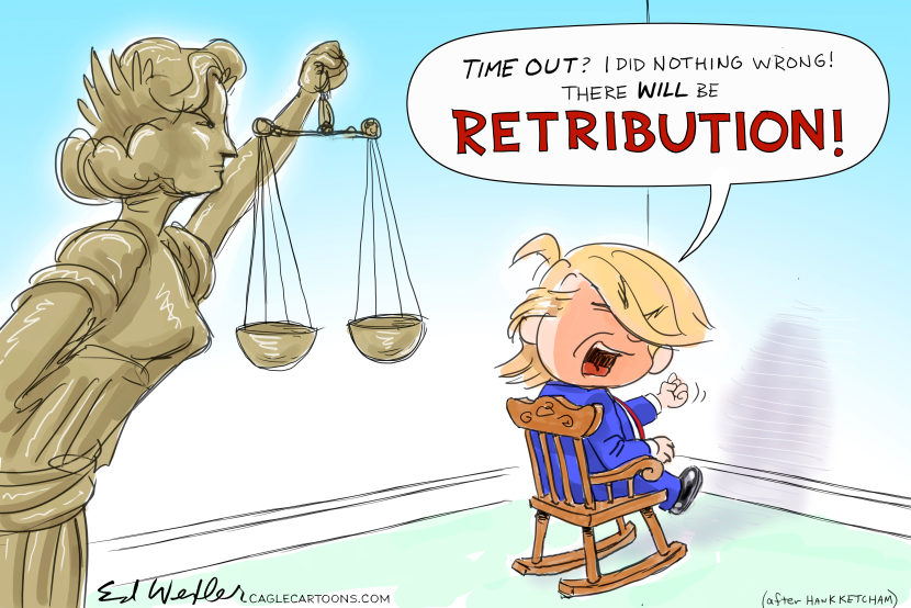 TRUMP MENACE RETRIBUTION